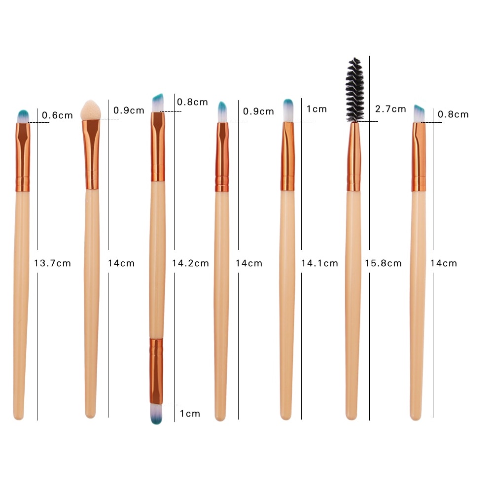 Lola Makeup Brushes - Turquoise