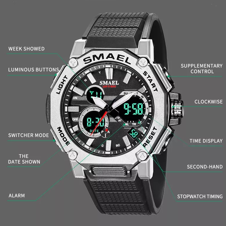 SMAEL TR-14129 Watch - Black