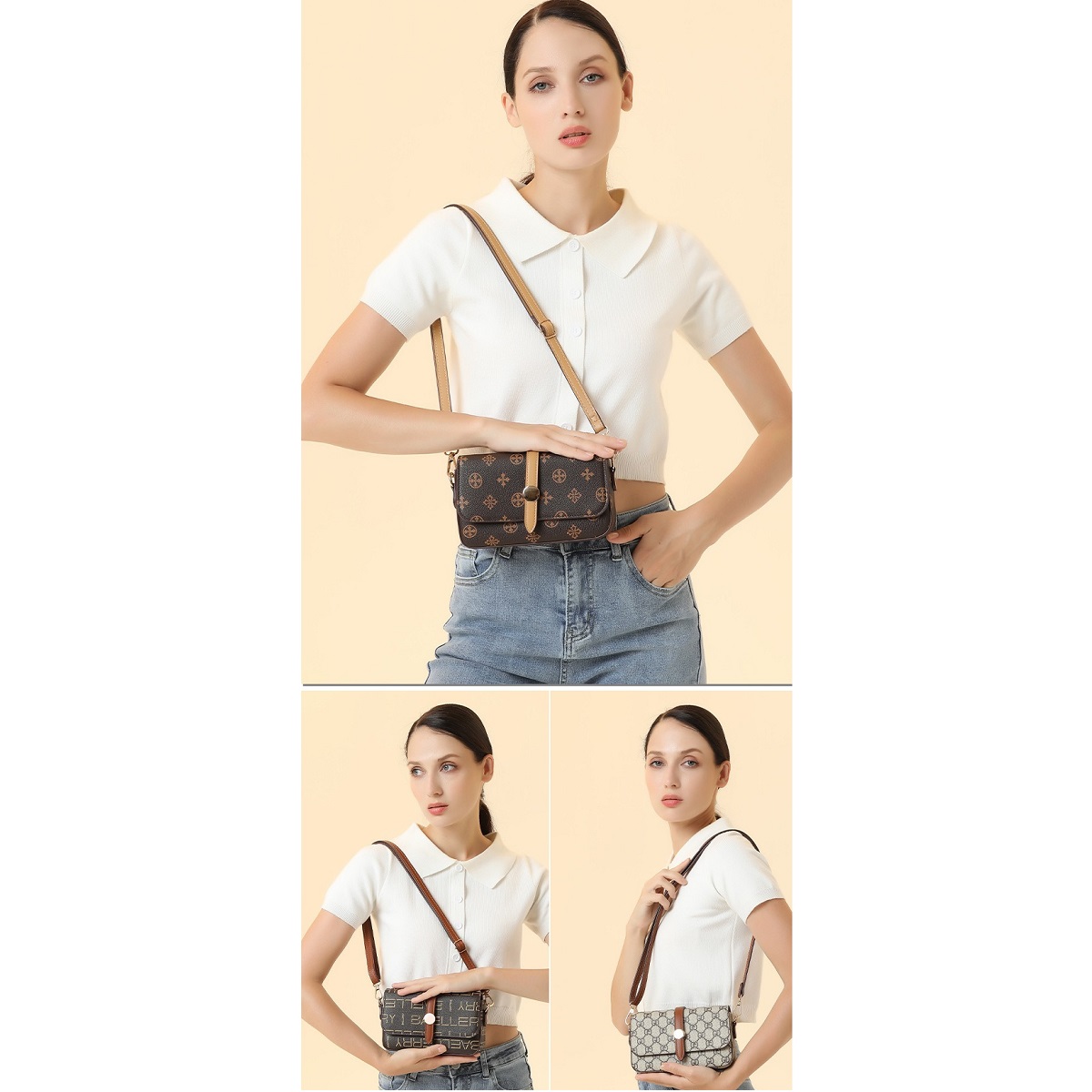 Baellerry UR-36045 Handbag - Dark Brown 3