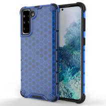 Honeycomb armored case with silicone frame for Samsung Galaxy S21 Plus 5G/Galaxy S30 Plus - Blue