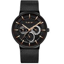 LIGE MA-4053 Watch - Black
