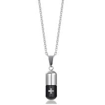 PI-22810 Necklace - Silver/Black