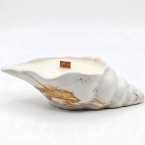 Aura Candle - White / Gold / Incense