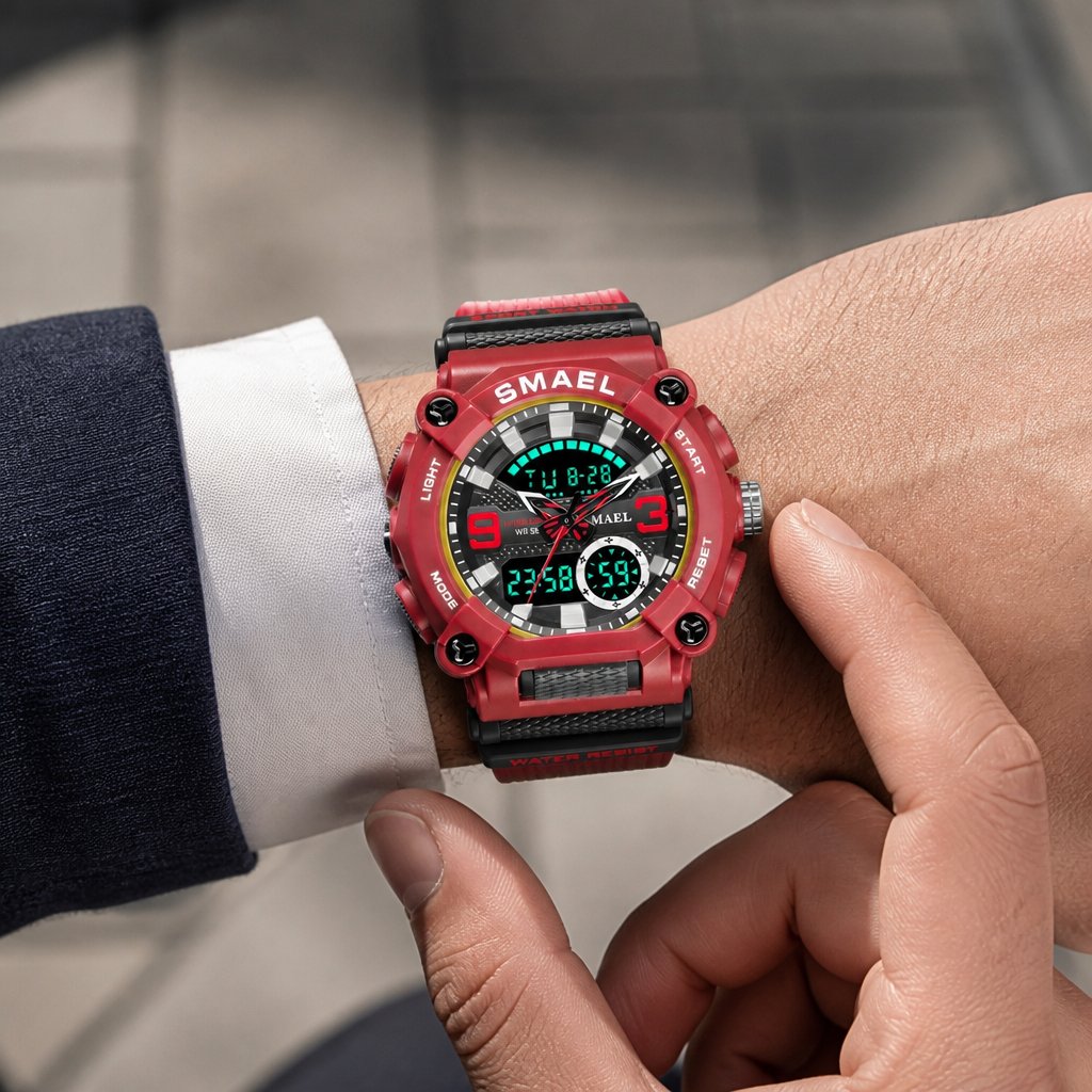 SMAEL FO-14154 Watch - Red