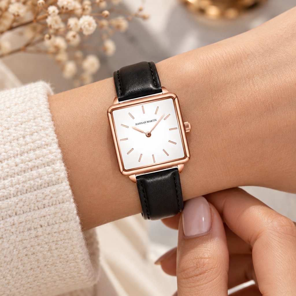 Hannah Martin Watch - Black / Gold