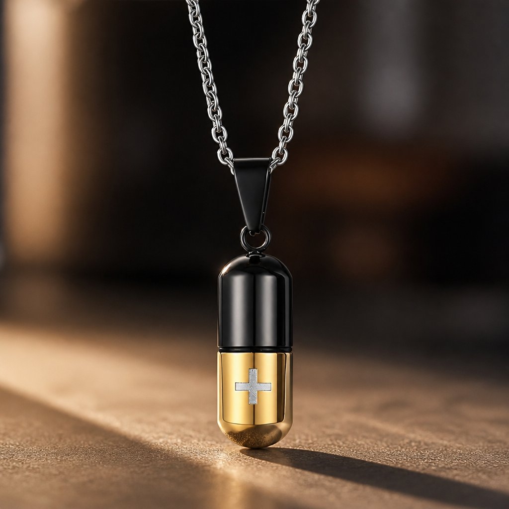 PI-22812 Necklace - Black/Gold