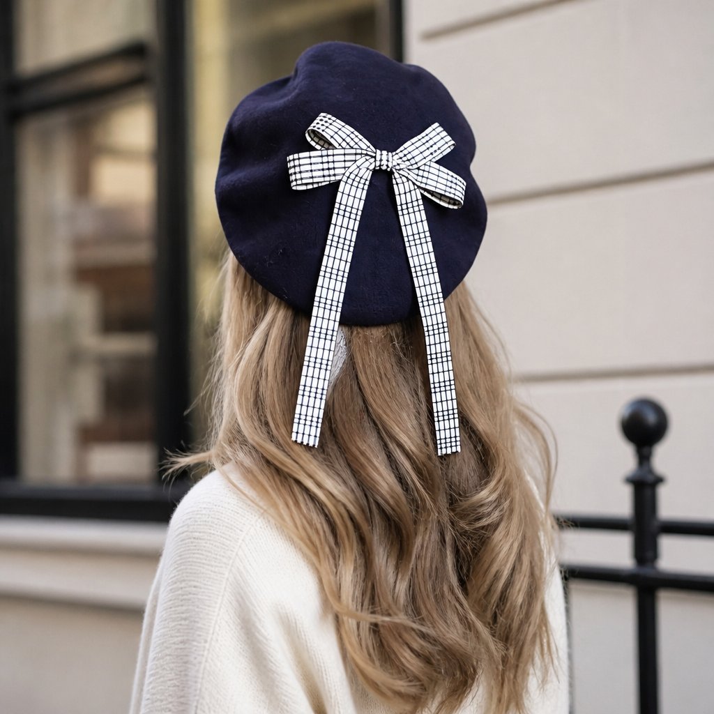 Women's BO-23192 Beret - Blue