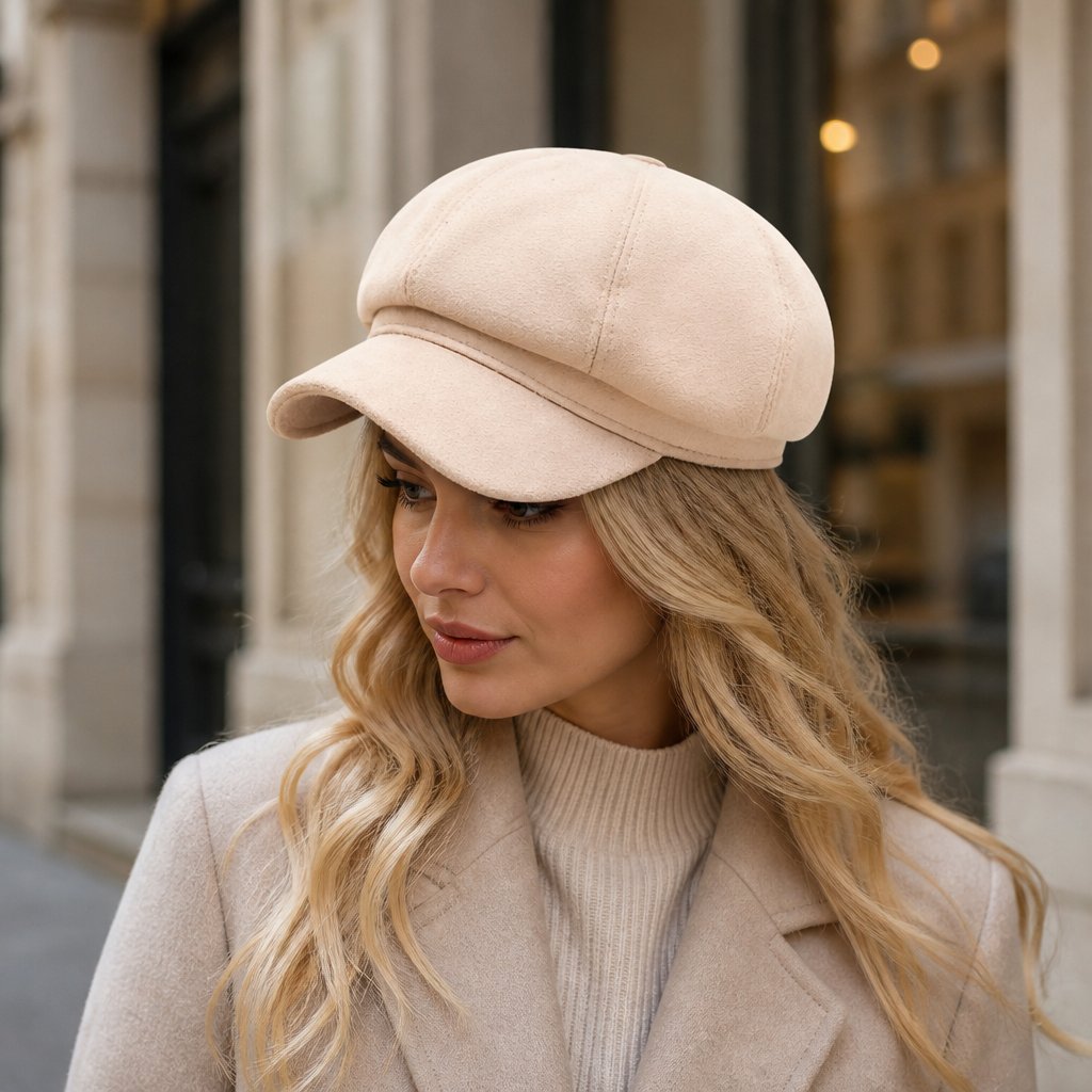 Women's beret LÍ-26002 - Light Brown