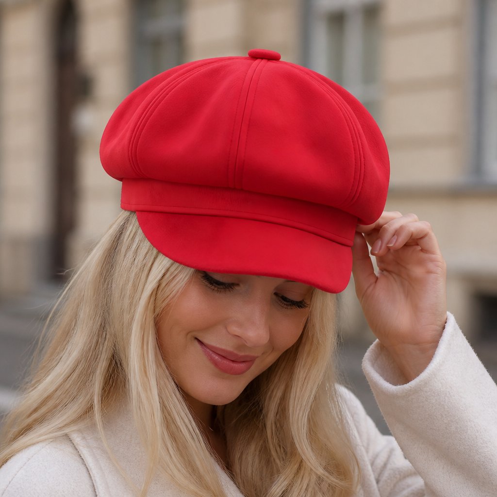 Women's beret LÍ-26062 - Red