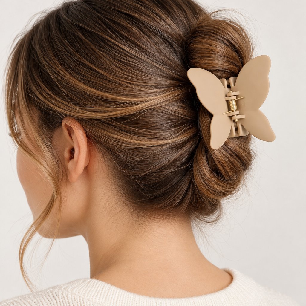 ME-30218 Hair Clip - Light Brown