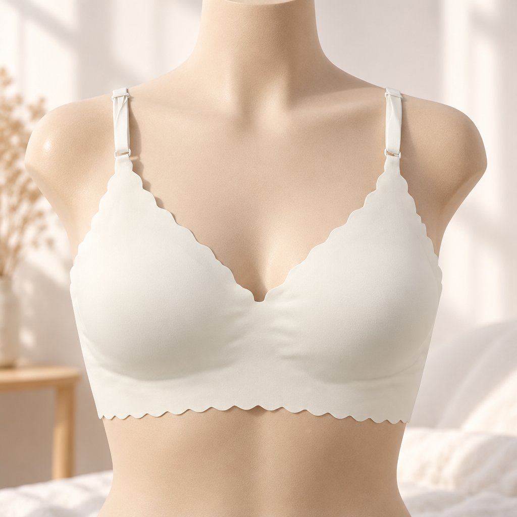 EL-30862 seamless bra - White/XL