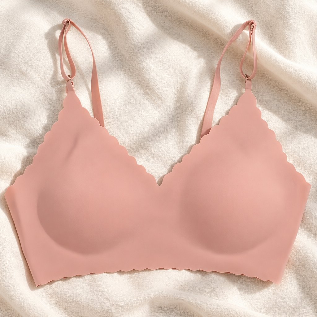 EL-30864 seamless bra - Pink/XL