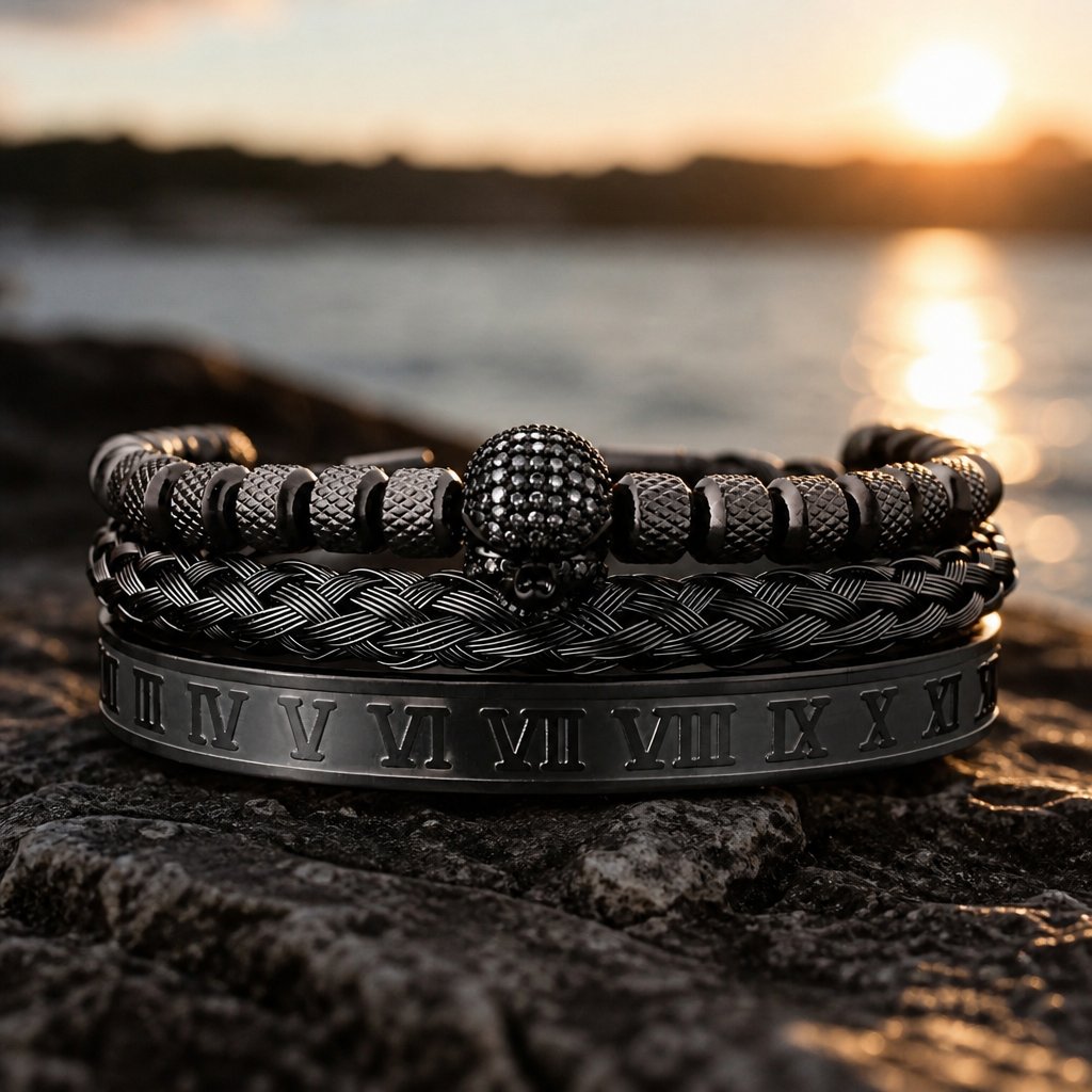 BR-34366 Bracelets - Black